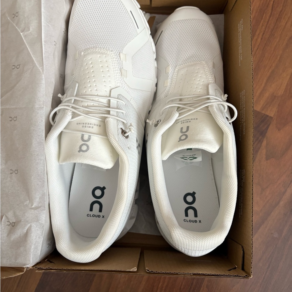 On Running Cloud X Men's Athletic Shoes in White